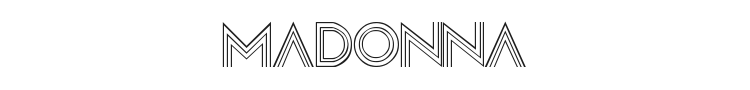 Madonna Font Preview