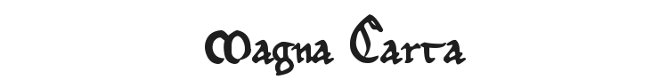 Magna Carta Font