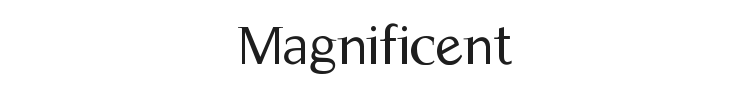 Magnificent Font Preview