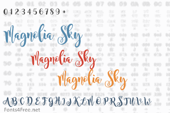 Magnolia Sky Font