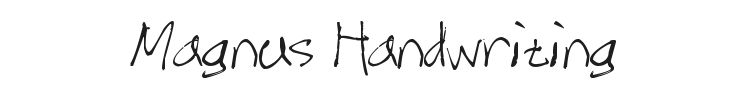 Magnus Handwriting Font Preview