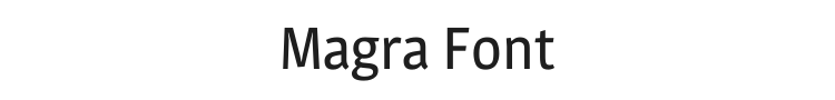 Magra Font Preview