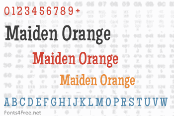 Maiden Orange Font