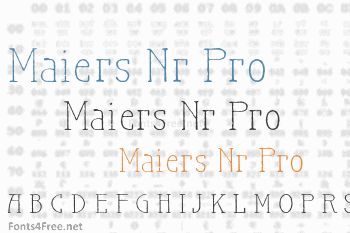 Maiers Nr.21 Pro Font