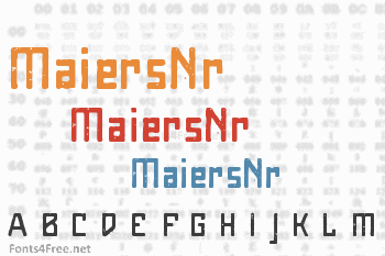 MaiersNr8 Font