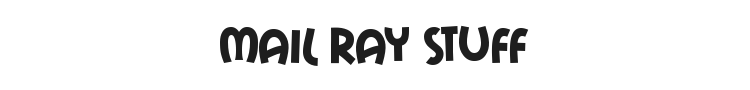 Mail Ray Stuff Font