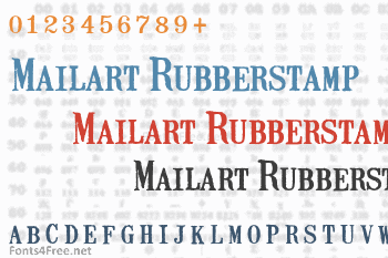 Mailart Rubberstamp Font