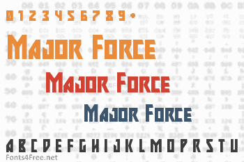 Major Force Font