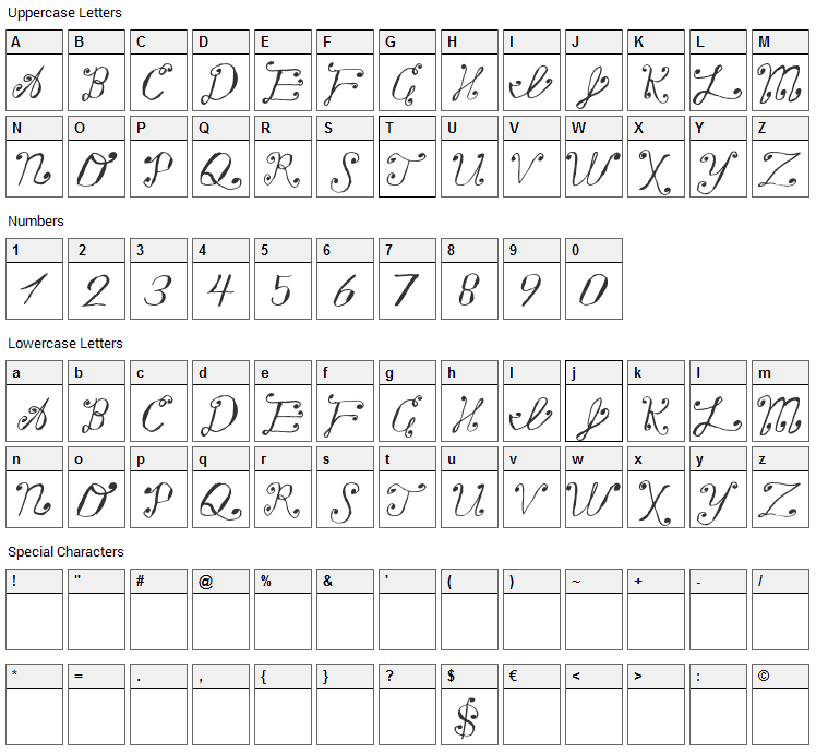 Making a List Checking it Twice Font Character Map