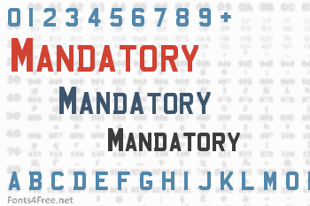 Mandatory Font
