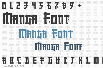 Manga Font