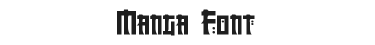 Manga Font