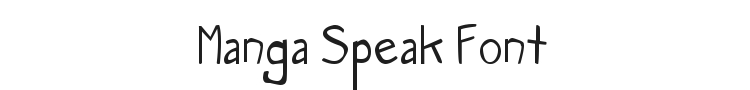 Manga Speak Font Preview