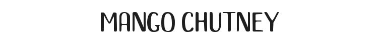 Mango Chutney Font