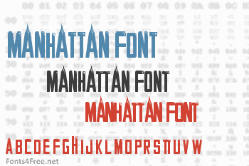 Manhattan Font