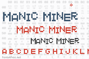Manic Miner Font