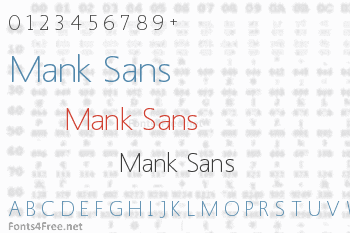 Mank Sans Font