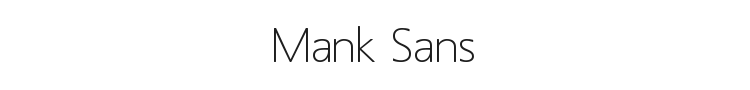 Mank Sans Font