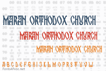 Maran Orthodox Church Font