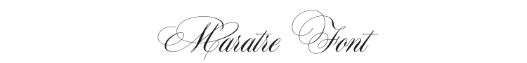 Maratre Font Preview