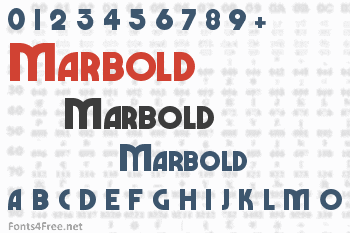 Marbold Font