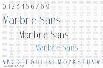 Marbre Sans Font