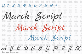 Marck Script Font