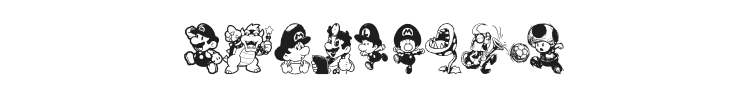 Mario and Luigi Font Preview