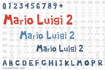Mario Luigi 2 Font
