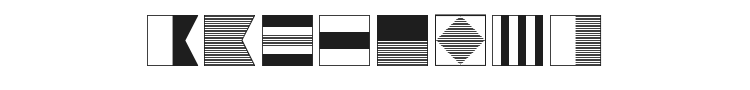 Maritime Flags Font Preview