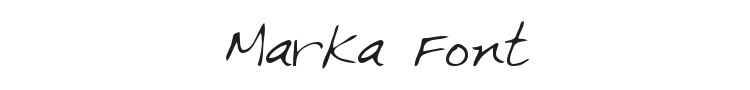 Marka Font Preview