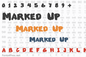 Marked Up Font