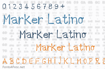 Marker Latino Font