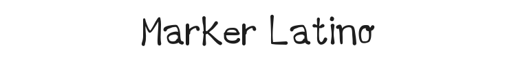 Marker Latino Font