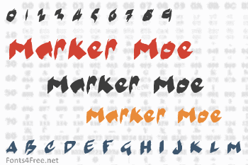 Marker Moe Font