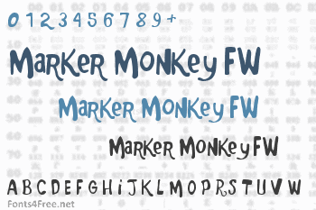 Marker Monkey FW Font