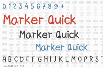 Marker Quick Font