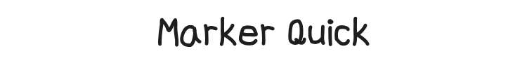 Marker Quick Font Preview