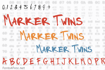 Marker Twins Font