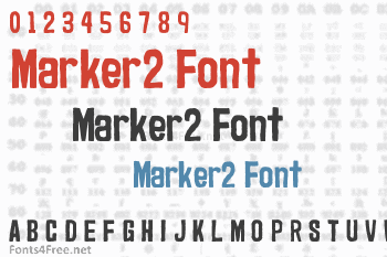 Marker2 Font