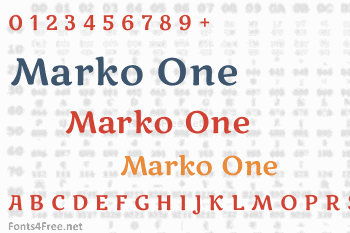 Marko One Font