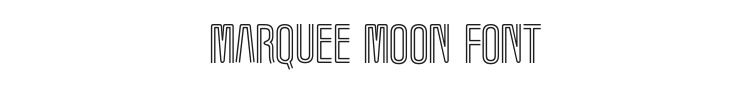 Marquee Moon Font