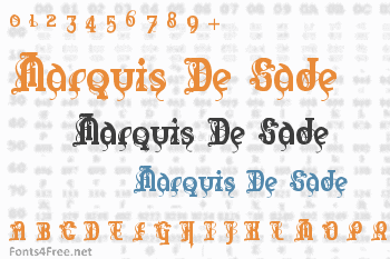 Marquis De Sade Font