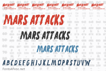 Mars Attacks Font