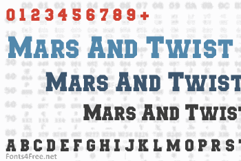 Mars & Twist Font