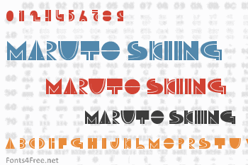 Maruto Skiing Font