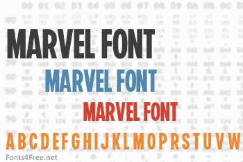 Marvel Display Font