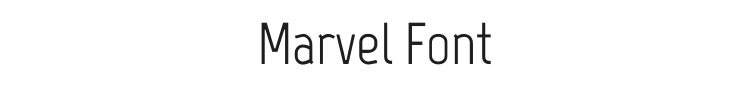 Marvel Font Preview