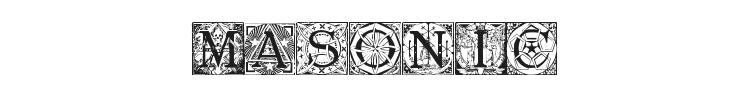 Masonic Tattegrain Font Preview