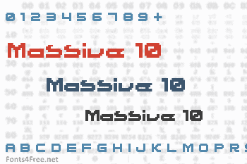 Massive 10 Font